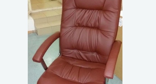 Обтяжка офисного кресла. Беломорская